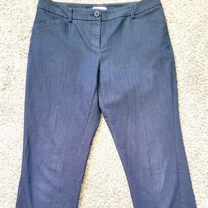 New York and Co. Blue dress crop pant. Size 2